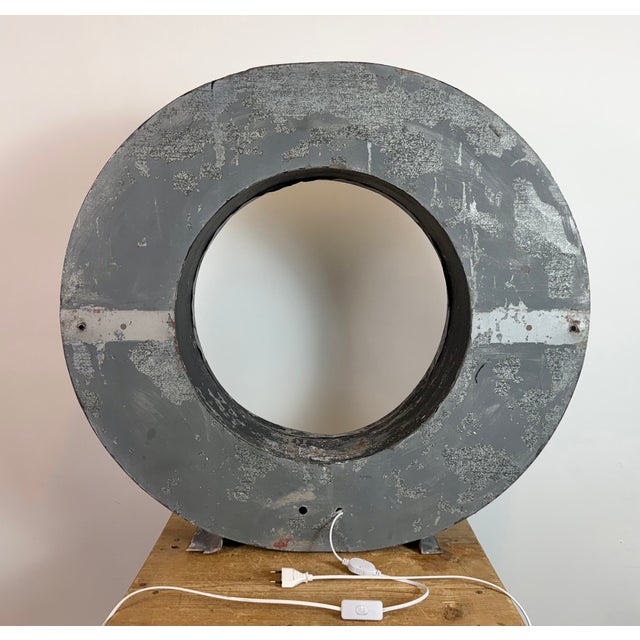 Large Vintage Illuminated Advertising Letter O, 1960s For Sale - Image 10 of 14