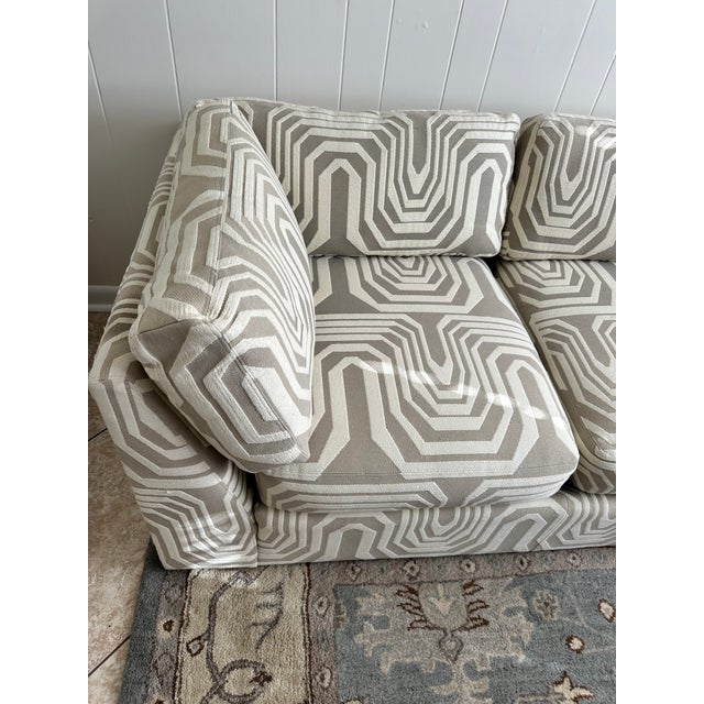 MCM Directional Ultra Modern, Geometric Sofa 1970's For Sale In West Palm - Image 6 of 7