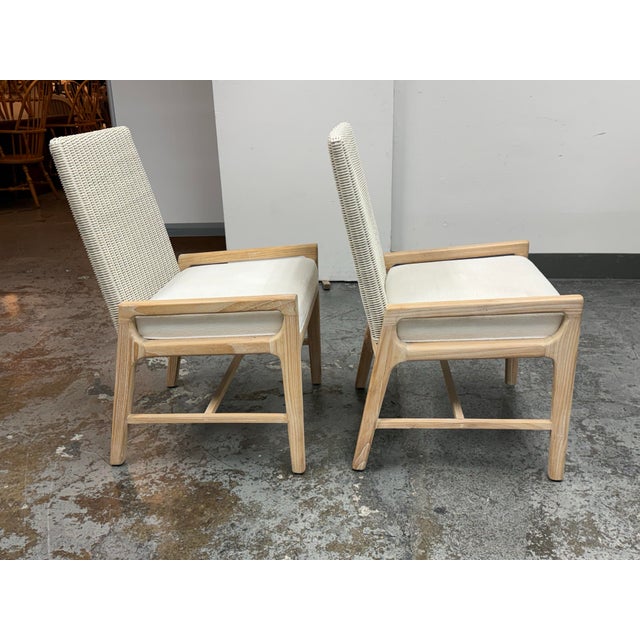 Palecek Freeman Coastal Armchairs, Pair For Sale In San Francisco - Image 6 of 12