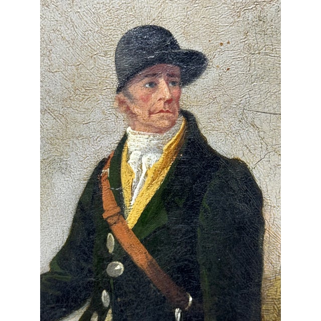 Wood Large 19th Century Oil Painting the Clandon Harriers Hunt John Imms of Ringmer Up Libertine Mare Hor For Sale - Image 7 of 12