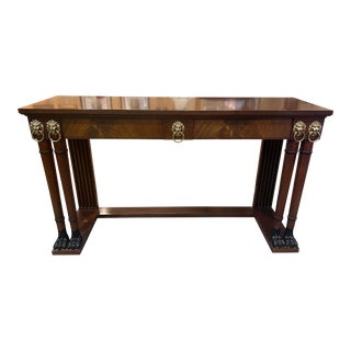 Baker Furniture Neoclassical Style Console Table For Sale