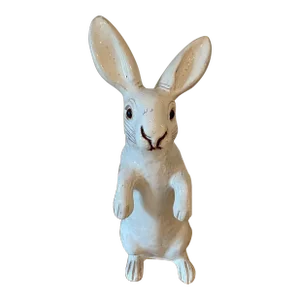 Vintage Faience Majolica French Bunny Rabbit, Large