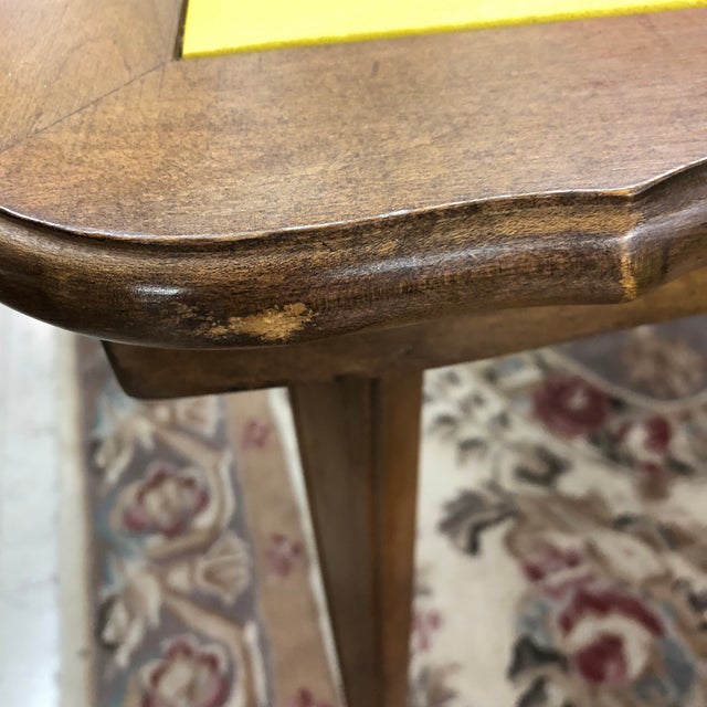 1960s Vintage Stakmore Folding Table and Chairs in Wood and Vinyl Set