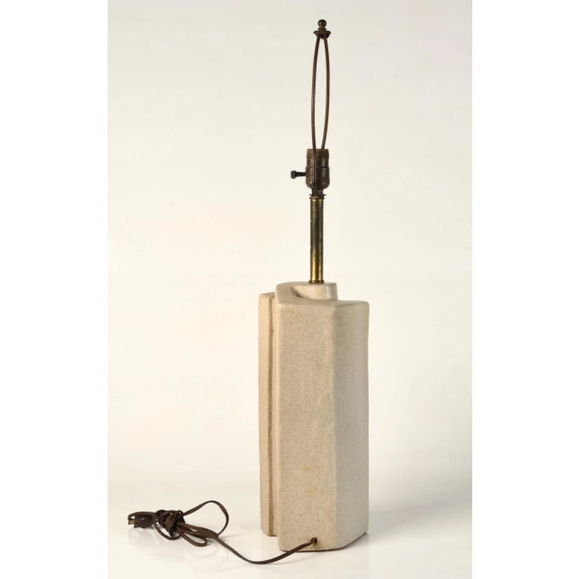 Ceramic Marianna Von Allesch Mid Century Modern Studio Pottery Swirl Lamp For Sale - Image 7 of 13