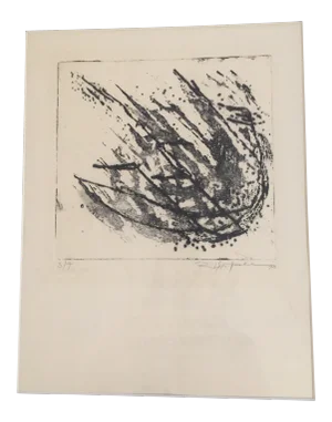 MCM Abstract 1993 Framed Intaglio Print