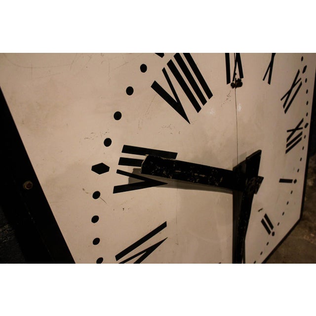 Enameled Church Clock, 1920s For Sale - Image 13 of 16