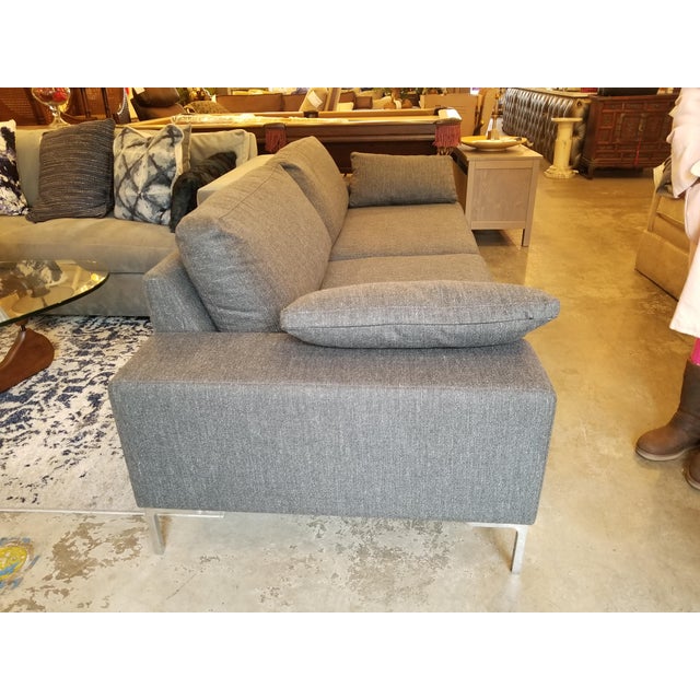 Modern Dag Hjelle for Design Within Reach Dark Gray Ducale Wool Arena