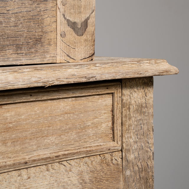 19th Century Oak Cabinet with Mesh Doors For Sale - Image 4 of 13