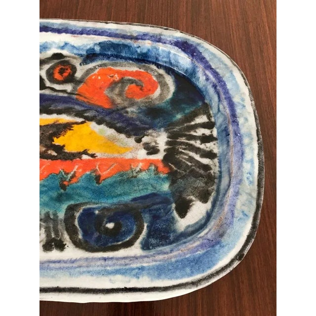 1950s Italian Ceramic Dish by Giovanni De Simone, 1950s For Sale - Image 5 of 10