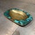 Pepe Mendoza Pepe Mendoza Ashtray Dish Catch All Tray Bowl Malachite Brass For Sale - Image 4 of 11