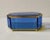 Metal Blue Glass Box attributed to Pietro Chiesa for Fontana Arte, 1950s For Sale - Image 7 of 7