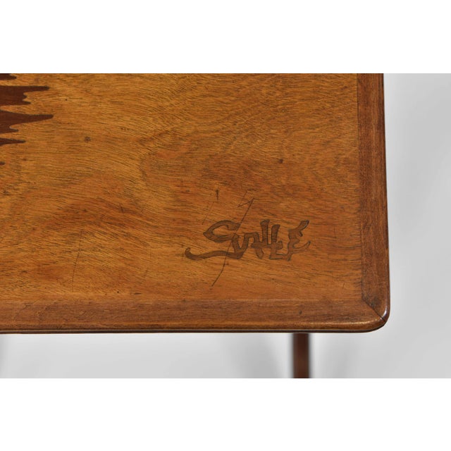 Art Nouveau Seascape Boats Nesting Tables by Emile Gallé, 1900s, Set of 4 For Sale - Image 14 of 18