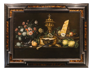 Flemish Artist, Still Life with Flowers and Fruit, 1750, Oil on Canvas