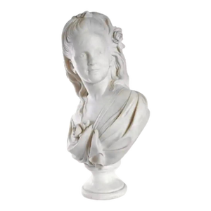 European Marble Bust of a Young Girl
