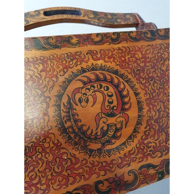 Paint Hand-Painted Magazine Holder, 1960s For Sale - Image 7 of 12