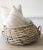 Farmhouse Ext Large Vintage Rattan Squatty Basket For Sale - Image 3 of 4