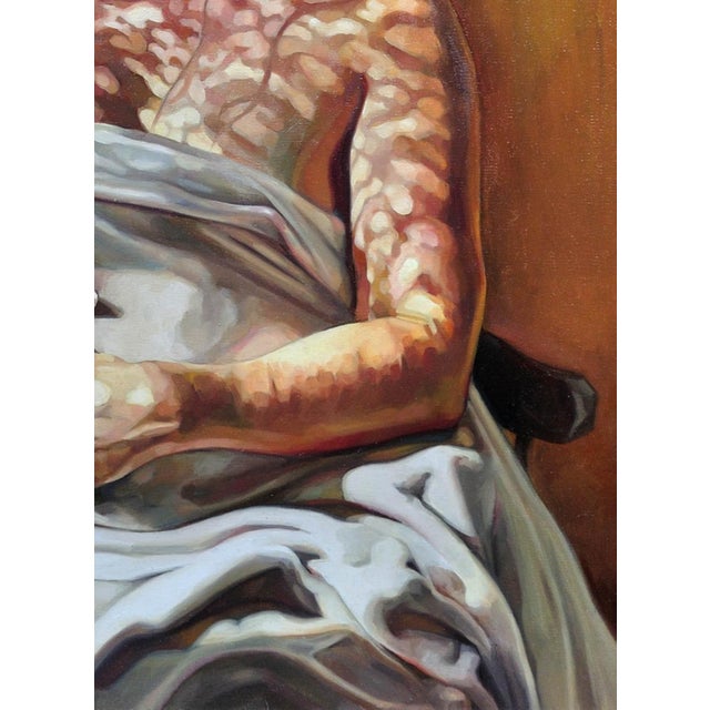Elin Sian Blake, First Light, Mother & Baby with Welsh Blanket, 21st Century, Oil on Canvas For Sale - Image 9 of 18