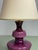 Mid-Century Purple Opaline Glass Table Lamp with Cream Lampshade from Glasfabriek De Rupel, Belgium, 1960s For Sale - Image 12 of 14