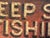 Wood Handmade Deep Sea Fishing Wood Sign For Sale - Image 7 of 11