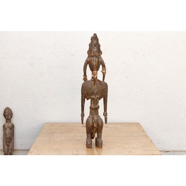 Antique Oxidized Wood African Maternity Figure For Sale - Image 13 of 13