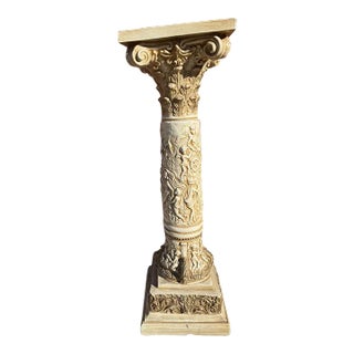 Vintage Neoclassical Style Roman Column Stand/Pedestal For Sale