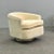 2020s Mid-Century Modern Milo Baughman Style Swivel Chairs, Chrome Base, Cream Velvet For Sale - Image 5 of 13