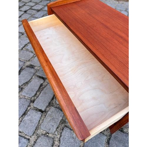 Small Danish Teak Chest of Drawers For Sale - Image 4 of 11