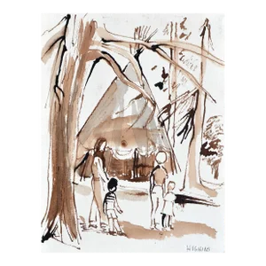 Vintage Summer Camp Gathering by Virginia J Hughins