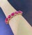 Gemstone Bochic "Capri" Red Ruby & White Topaz Bangle Set In 18K Gold & Silver For Sale - Image 7 of 18