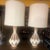 Cream 1960s Mid-Century Modern Ceramic Teardrop Cage Lamps on Walnut Bases - a Pair For Sale - Image 8 of 10