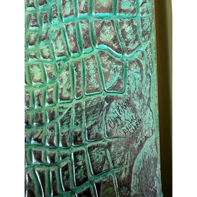 Forest Green Green Exotic Canvas Art - Designed by Cheryl P. Kohloff For Sale - Image 8 of 8