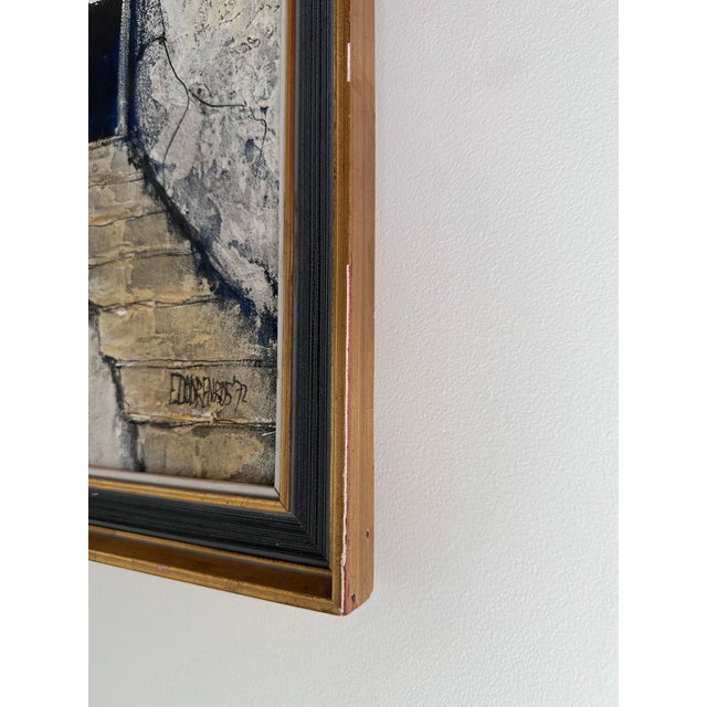 White Mediterranean Subject Original Oil on Canvas Painting From Eddy Doorenbos For Sale - Image 8 of 12