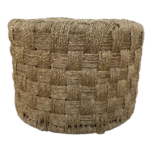 Mid-Century Seagrass Stool Adrien Audoux & Frida Minet