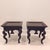 Mid Century Modern/Hollywood Regency/French Provincial Solid Wood Navy Blue End Table - A Pair For Sale In Chicago - Image 6 of 18