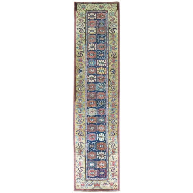 Textile Early 20th Century Varamin Persian Runner - 2'8" x 10'5" For Sale - Image 7 of 18