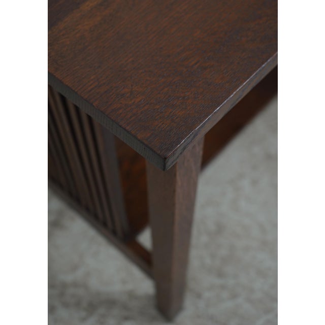 Stickley Stickley Antique Arts & Crafts Mission Oak Table For Sale - Image 4 of 15