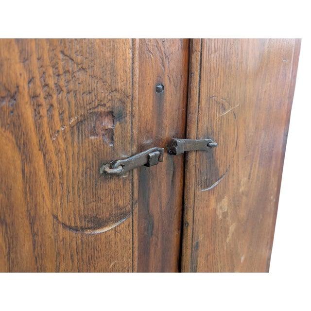 Two-Door Chestnut Wood Cabinet from the Late 17th Century - Tuscany, Italy For Sale - Image 9 of 16