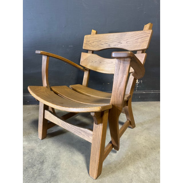 Wood 1970’s 4pcs Set Sculptural Dittman&co Brutalist Armchair For Sale - Image 7 of 7