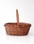 Mid 20th Century Vintage Large Willow Gathering Basket With Tall Handle For Sale - Image 5 of 16