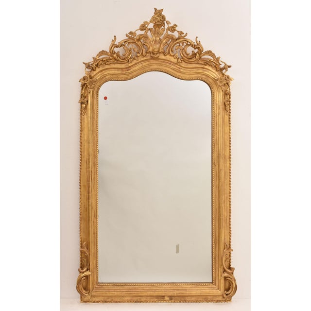 Antique Gold Leaf Mirror, 1850s For Sale - Image 12 of 12