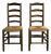 Set of Rustic Modern Brutalist Chairs, France, 1950s For Sale