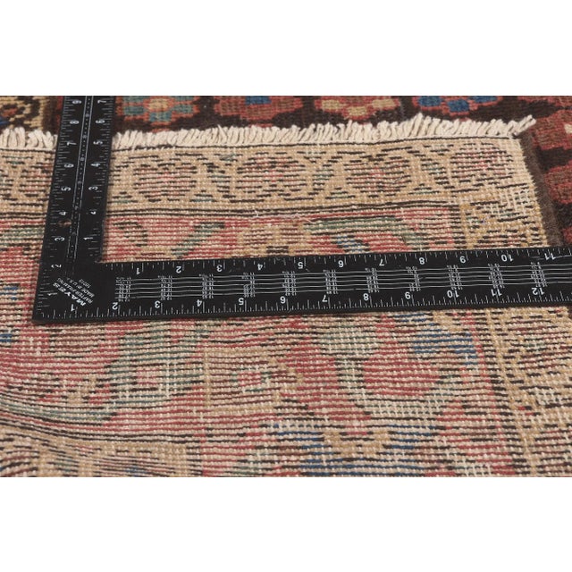 Early 20th Century Antique Persian Hamadan Rug - 04'10 X 08'09 For Sale In Dallas - Image 6 of 9