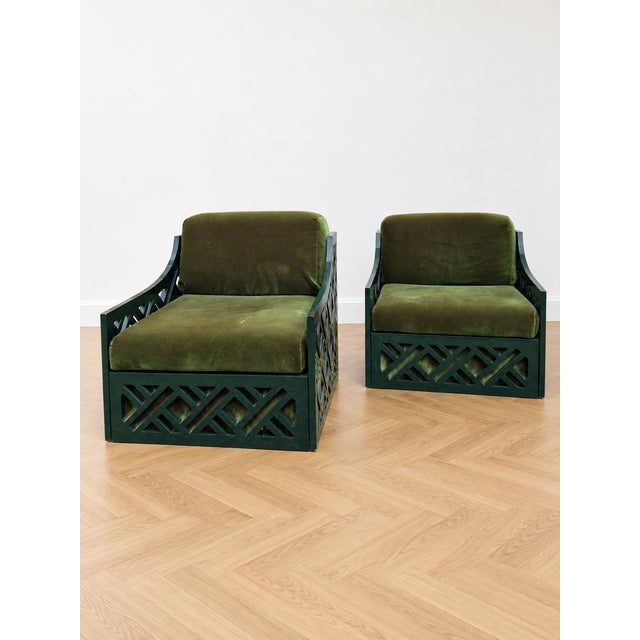 Vintage Armchairs from Vivai Del Sud, 1970s, Set of 2 For Sale - Image 3 of 7