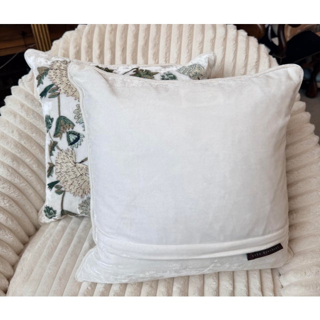 Made from silk, these pillows would be a unique addition to any room. Down inserts included. Anke Drechsel is a German...