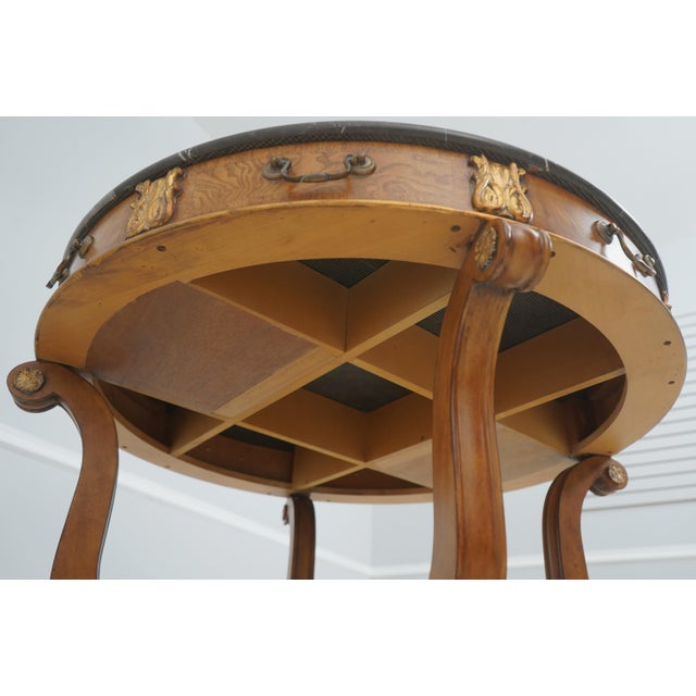 Century Round Marble Top French Empire Center Table For Sale - Image 17 of 18