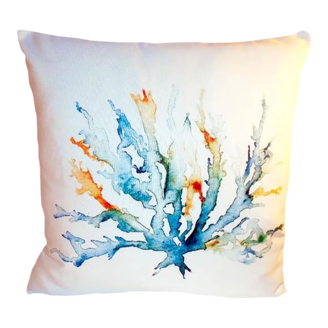 Sunbrella Variegated Sea Kelp Pillow For Sale