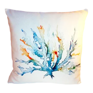Sunbrella Variegated Sea Kelp Pillow