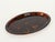 Mid-Century Oval Serving Tray in Tortoiseshell Acrylic Glass from Dior, Italy, 1970s For Sale - Image 6 of 13
