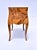 Wood Italian Oyster Burl Two Drawer Small Chest / Side Table For Sale - Image 7 of 11