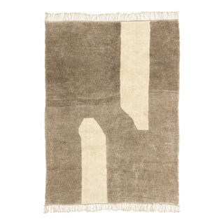 Hand-Knotted Wool Premium Rug by Azele Studio For Sale